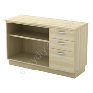 Office Furniture / Combination Low Cabinet (Open Shelf + Fixed Pedestal 2D1F) - Q -YOP 7123