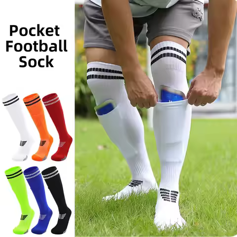 Pocket Football Socks Over-the-keen Sock for Men Woman Adult Teenager Kid
