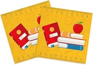 Back to School Napkins - 6.5x6.5in Disposable Colorful Paper Napkin School Season First Day Napkins,