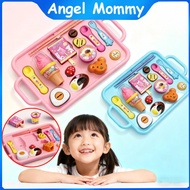 Pudding Jelly Toy Set Children's Food Feeding Toys Kitchen Pretend Play Toy mainan puding sendok