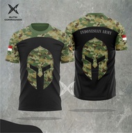 Kaos Jersey TNI ARMY | Jersey Kaos Berkerah Dry Fit Fullprint TNI AD