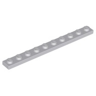 Lego 4477 Plate 1 x 10 light bluish grey LBG