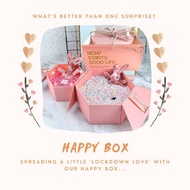 HAPPYBOX- box/ surprise box / surprise / happy box (medium hexagon)