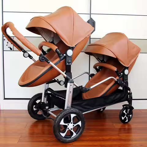 NEW Twins baby stroller 2 in 1,poussette double jumeaux,Shell double stroller,Luxury baby carriage,l