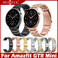 วัสดุ สแตนเลสสตีล สายนาฬิกา For Amazfit GTR Mini สาย นาฬิกา สมาร์ทวอทช์ สายนาฬิกาข้อมือสำหรับ metal