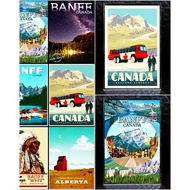 Acrylic Fridge Magnet Canada Alberta States A2 2x3"