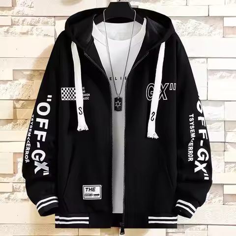 New Arrival Fashion Extra Large Cardigan, Hoodie with Velvet Jacket, Men's Winter Plus Size 4XL 5XL
