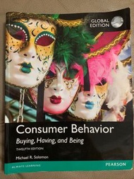 Consumer Behavior:Buying,Having and Being global edition(第12版）