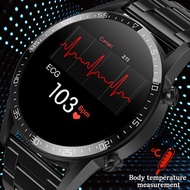 สมาร์ทวอทช์ นาฬิกาสมาร์ท ECG PPG Smart Watch Men Sports Fitness Tracker IP68 Waterproof Heart Rate Temperature Monitor Smartwatch For Xiaomi Huawei GTสมาร์ทวอทช์ นาฬิกาสมาร์ท Black