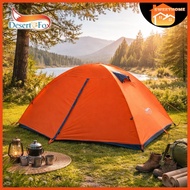 Desert Fox 100% Waterproof 2 Person Double Layer Camping Tent Camp Khemah Kemah Lightweight Auto Air