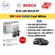BOSCH Eco H7 LED Headlamp Bulb Cool White (2pcs) 12V 24W Kia Rio UB / Cerato K3 / Sorento / Sportage