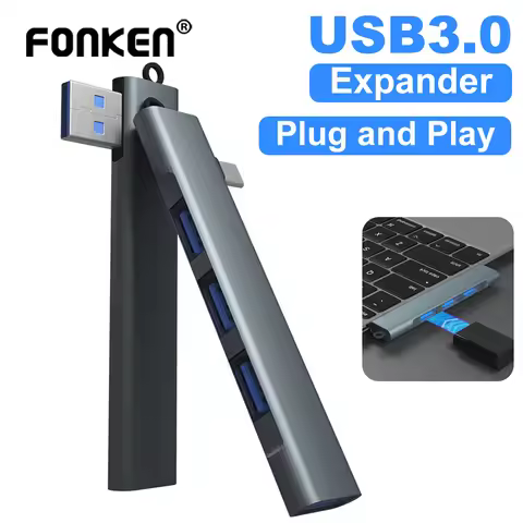 Fonken USB C HUB 3.0 Type C 3.0 4 Ports Multi USB Splitter OTG Adapter for Xiaomi Lenovo PC Tablet A
