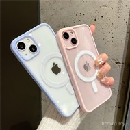 CrashStar Candy Color Border Transparent MagSafe Phone Case For iPhone 17 16e 15 14 13 12 11 Pro Max