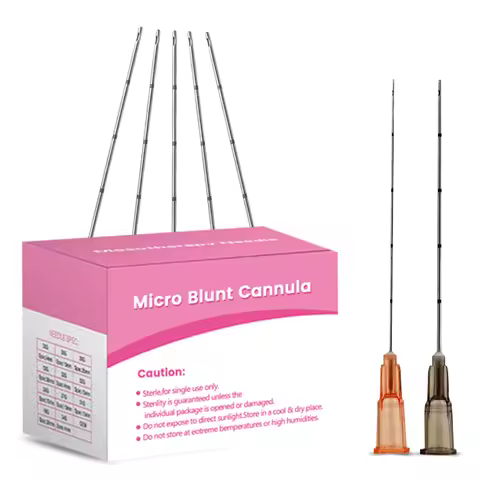 Disposable Micro Tip Blunt Cannula for Filler 18G 20G 21G 22G 25G 27G 30G 25/38/50/70mm Sterile Blun