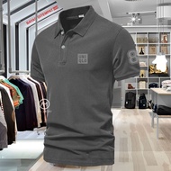 Polo Shirt CollarPOLO + 8 Sleeves Silver Top For Men S-3xl