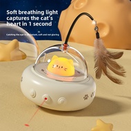 [In Stock] Smart Cat Teasing Toy｜Laser+Feather｜Auto Obstacle Avoidance 360°｜Touch-Awake Energy-Savin