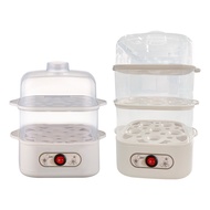 Two/Three-Layer 6 Eggs Electric Egg Boiler Cooker Multifunction Egg Boiler Cooker Corn Milk Rapid Br