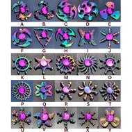 Colourful Rainbow Fidget Spinner Toys Mainan Games Fidget Spinner Metal Spinner Fidget