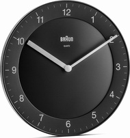 Braun Classic Analogue Wall Clock with Quiet Quartz Movement Easy to Read 20cm Diameter in White Mod