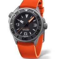 Undone Aquadeep 鈦金屬潛水錶 黑色錶面橙色帶 AQD-369-BKO