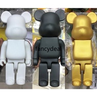 Bearbrick 400% Cartoon Bear Blocks Action Figure PVC 11inch Standing DIY Paint Collectible Moveable Model Toy Gift 28cm