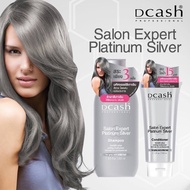 Dcash keratin silver shampoo + conditioner set 250ml + condition 150ml mixed with keratin gray hair color treatment