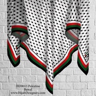 [PALESTINE] Tudung Bawal Cotton Voile Printed Bidang 45 50 60