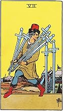 The Seven of Swords: 156 College Ruled Lined Pages (78 leaves), 5x8 Notebook, Journal, Diary, Planne