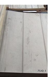 BIG SALE Wallpaper Dinding Kayu Stripe Garis Putih Grey Vintage