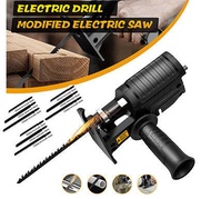 Electric Drill Jig Saws Connector Woodwork Cutting Electric Drill ChainSaw Convert Curve Reciprocating Jig Saw Adapter