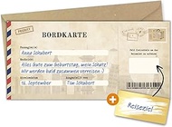 Travel voucher with scratch sticker | surprise, gift, greeting card, birthday gift, personalisation,