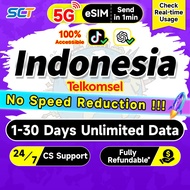Wefly Indonesia eSIM 5G 1-30 Days 1-30GB Unlimited Data eSIM Indonesia SIM Card eSIM Indonesia Batam