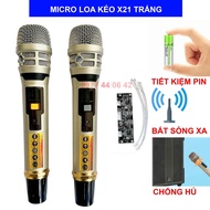 Micro loa kéo nhôm X21 sóng xa hát nhẹ giọng ấm