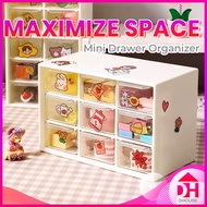 6 / 9 Slots Mini Drawer Storage Box Multi Grid Office Supplies Stationery Cosmetic Desk Organizer
