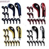 BARR1YP Golf Iron Headcover Golf Putter Sports 12Pcs Golf Iron Covers Set Protective Cover Training 