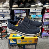 SKECHERS MEN'S WALKING SHOES SLIP ON SLADE OSIAS (211076 NVY)