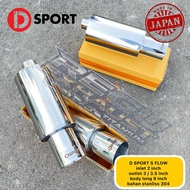 D SPORT Exhaust HKS S Flow Straight Flow Japan Titanium HKS D Sport Regu R Muffler Exhaust Best for 