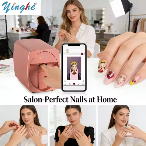 O2Nails H1 Portable Nail Art Machine - 3D Mobile Printer With Digital Technology For Professional & 