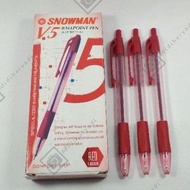 MERAH Snowman V5 Red Pen Red Cetrek Pen/