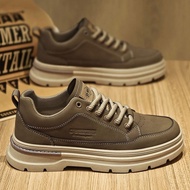 Inner Heightening 10cm8cm6cm Men's Shoes Winter Sports Casual Overalls Thick-Soled Men's Leather Sho