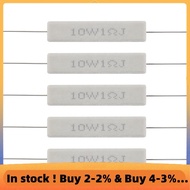 (E L X I) 1.0 Ohm 10W Wirewound  Cement Resistor 5 Pcs