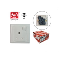 MK 1 Gang 13A 250V SP Switched Socket Outlet