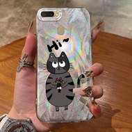 Case OPPO A7 A5s A5 A3s A12e A12s A11k Realme C1 Case Cute Little Cat YS0085