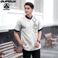 【Oufisun】Ethnic Shirts For Men 2025 Modern Barong For Men Asian Attire For Men Modern Filipiniana Et