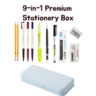 Made in Korea 9-in-1 Premium Stationery set - Dong-A, Monami, Java Pen Included