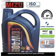 Mizu 0W-40 Fully Synthetic Lubricant Genuine Engine Oil - 4 litres