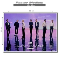 BTS Medium Poster: MAP OF THE SOUL TOUR AT LEVI'S STADIUM #FJP163 - size 47 x 65 cm