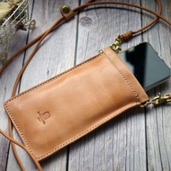 真皮智能手機肩袋栃木皮革 iPhone android iPhone