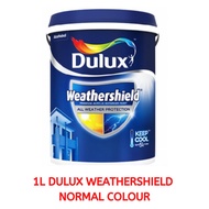 1L ICI Dulux Paint WeatherShield (White/Putih) Exterior Wall Cat Dinding Luar (EXTERIOR)