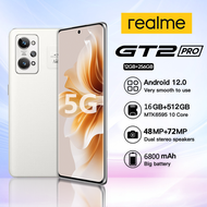 Realme GT2 Pro 2023 big sale Cellphone Original 16+512GB 5G Android11 Mobile Phones Full Screen Smartphone handphone HD camera celphone 6000mAh Built In Battery Dual SIM Fast Charge 6.5Inch